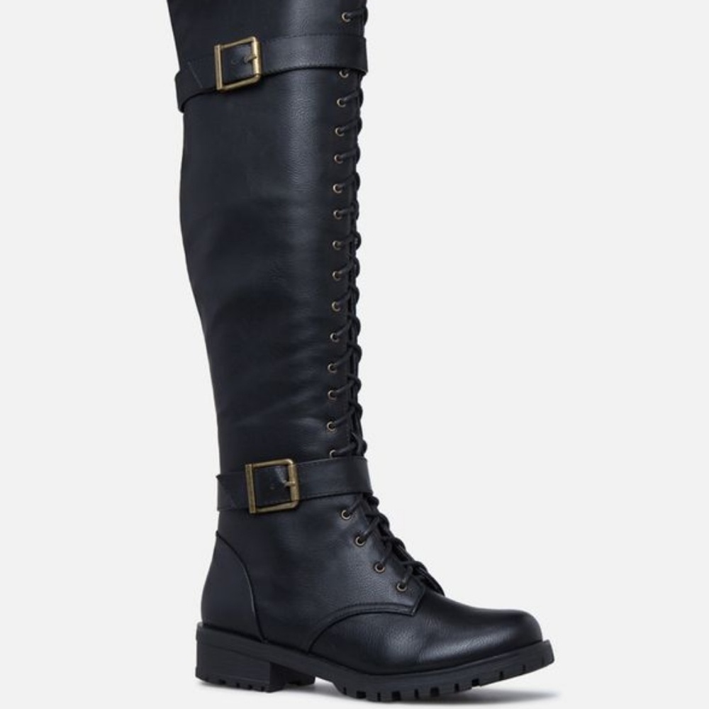 Closet clearout!NWOT: Piper Thigh-High Combat Boot